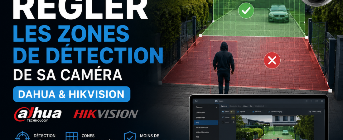 Régler les zones de détection de sa caméra (Dahua & Hikvision)
